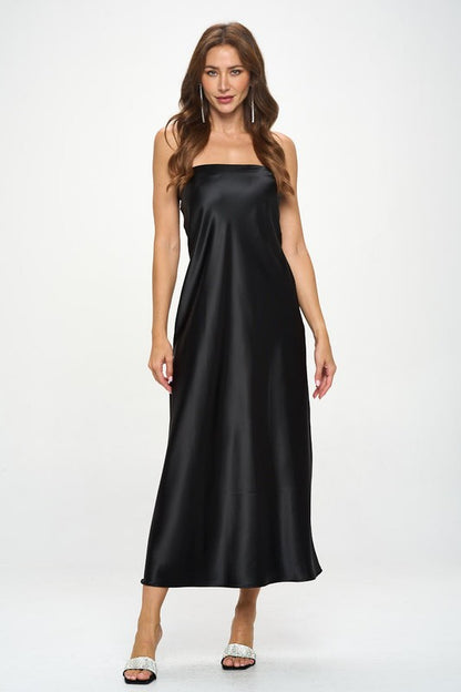 Joy Silky Satin Tube Dress.  HOUSE OF SHE