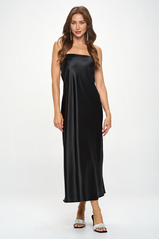 Joy Silky Satin Tube Dress.  HOUSE OF SHE