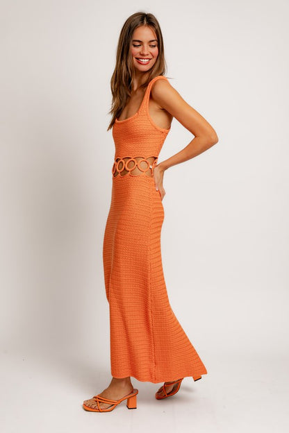 Sally Crochet Midi Dress