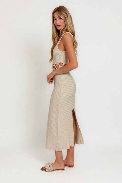 Sally Crochet Midi Dress