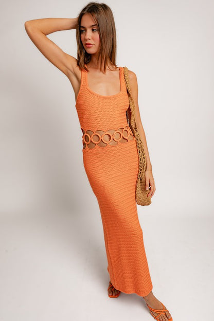 Sally Crochet Midi Dress