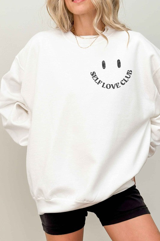 Self Love Club Oversized Sweatshirt  HOUSE OF SHE