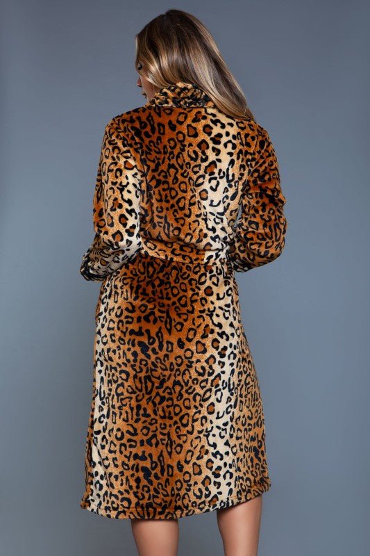 2071 Leopard Robe - HOUSE OF SHE