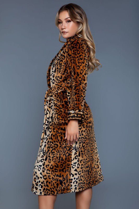 2071 Leopard Robe - HOUSE OF SHE