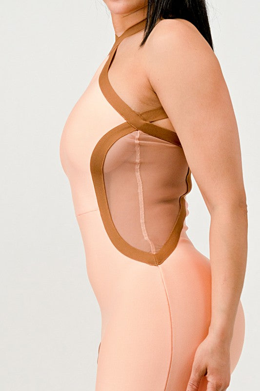 Peaches and Cream Infinity Gown Bandage Dress - HOUSE OF SHE