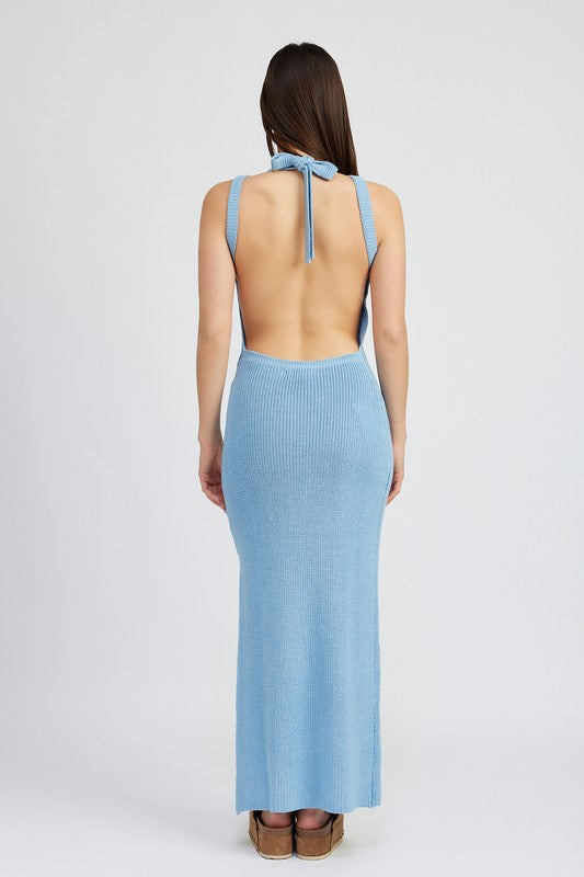 Clemise Halter Knit Dress  HOUSE OF SHE