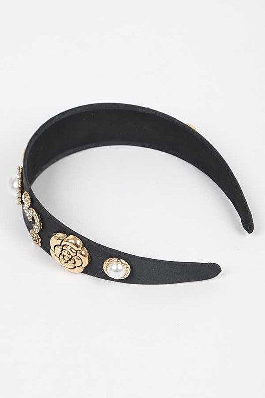 Crystal Rose Number 5 Iconic Headband  HOUSE OF SHE