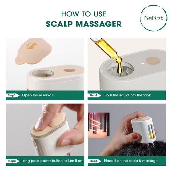 Electric Oil Applicator Scalp Massager 2 in 1. - HOUSE OF SHE