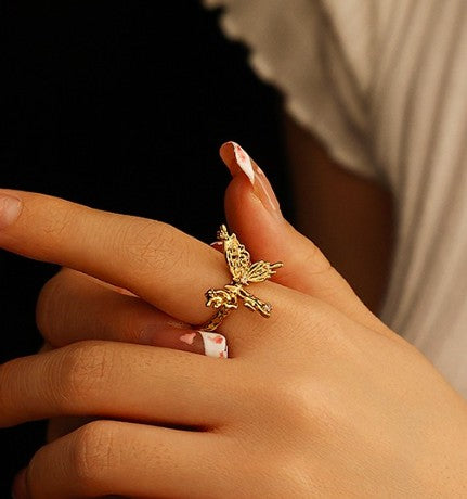 Butterfly Retro Adjustable Ring