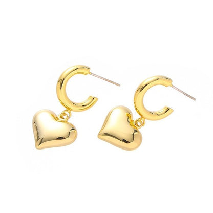 Heart Drop Earring