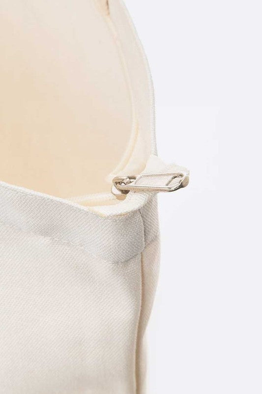 Large Snake Patch Canvas Tote Bag - HOUSE OF SHE