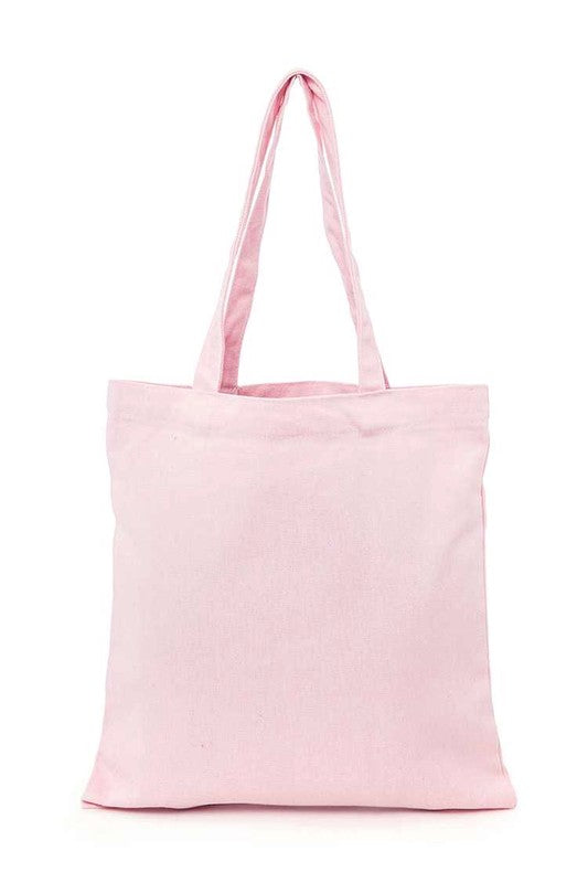 Iconic Hamsa Eye Sequins Patch Canvas Tote - HOUSE OF SHE