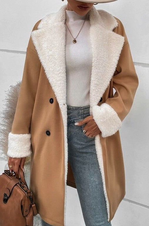 Sherpa long coat  HOUSE OF SHE