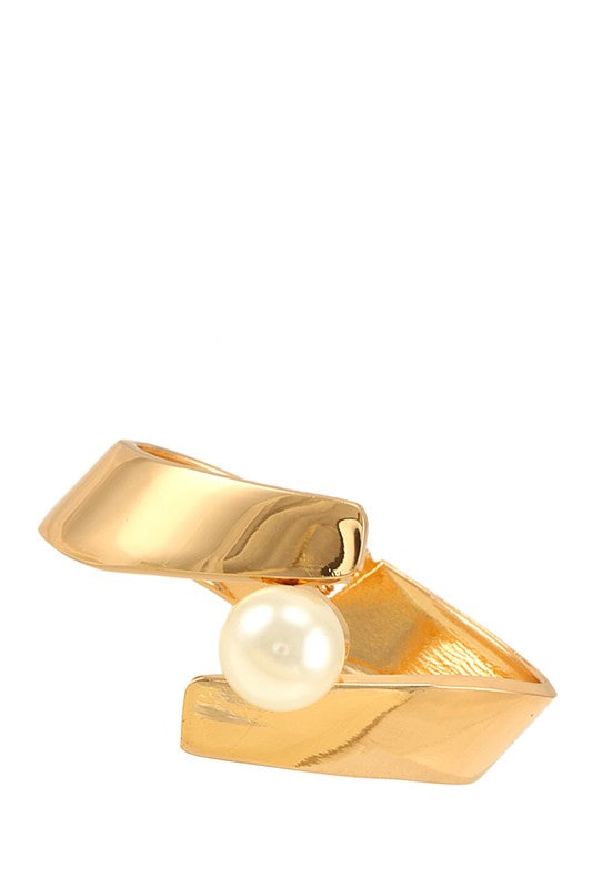 Pearl Ball Accent Hinge Bracelet  HOUSE OF SHE