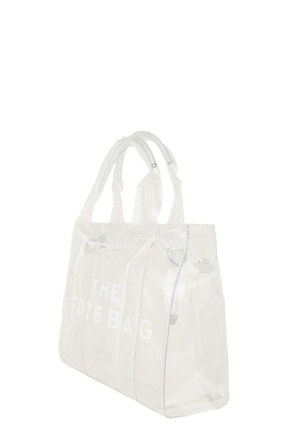 Transparent Clear Crossbody Tote Bag  HOUSE OF SHE