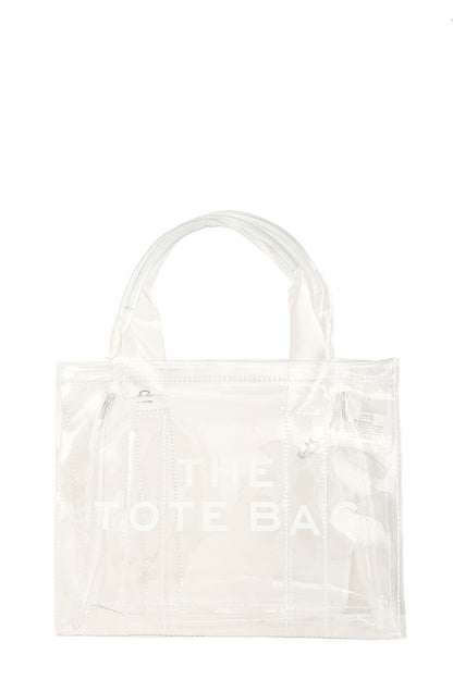 Transparent Clear Crossbody Tote Bag  HOUSE OF SHE