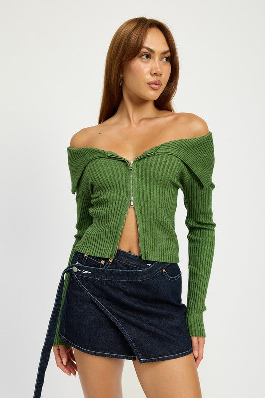 Wrapped Mini Denim Skirt - HOUSE OF SHE