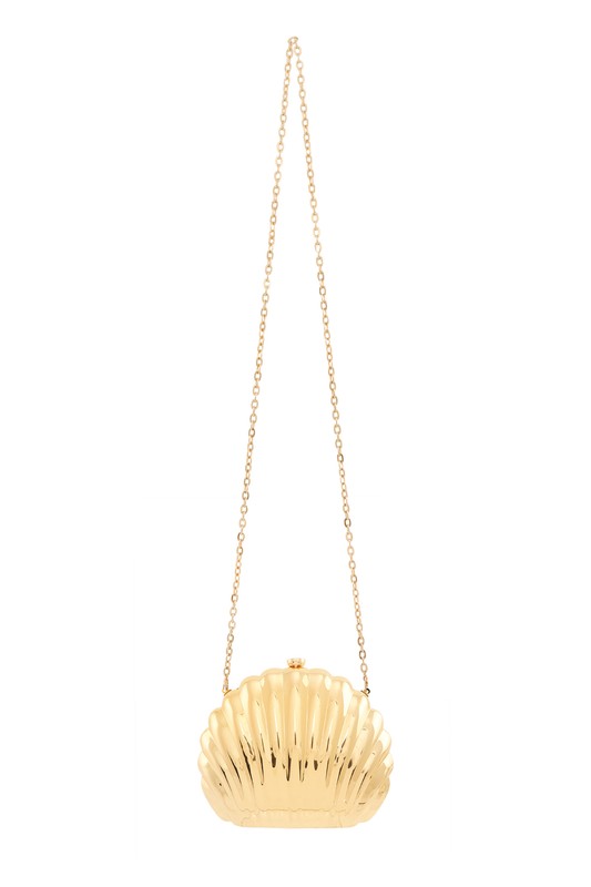 Seashell Gold Shaped Crossbody Bag