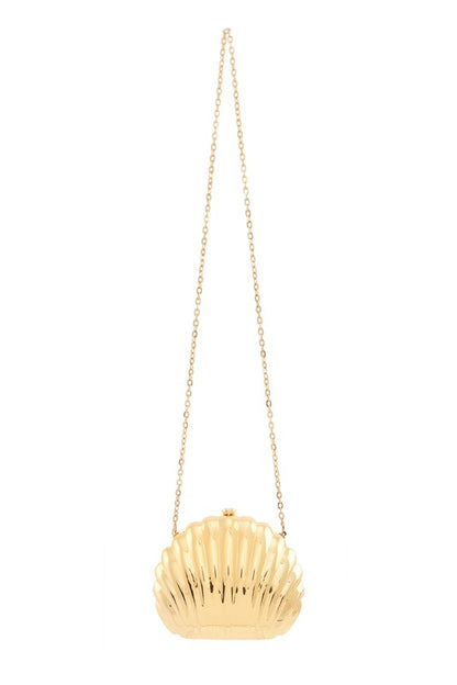 Seashell Gold Shaped Crossbody Bag