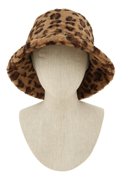 Vega Leopard Print Bucket Hat