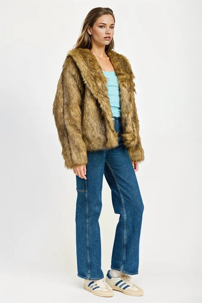 Caty Furry Cardigan