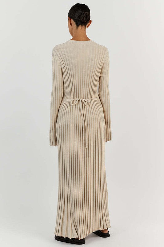 Cloe Knitwear Long Maxi Dress - HOUSE OF SHE