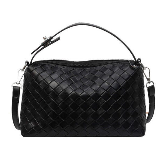 Mia Convertible Vegan Woven Crossbody Handbag