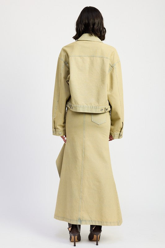 Lori Oversized Denim Jacket - HOUSE OF SHE