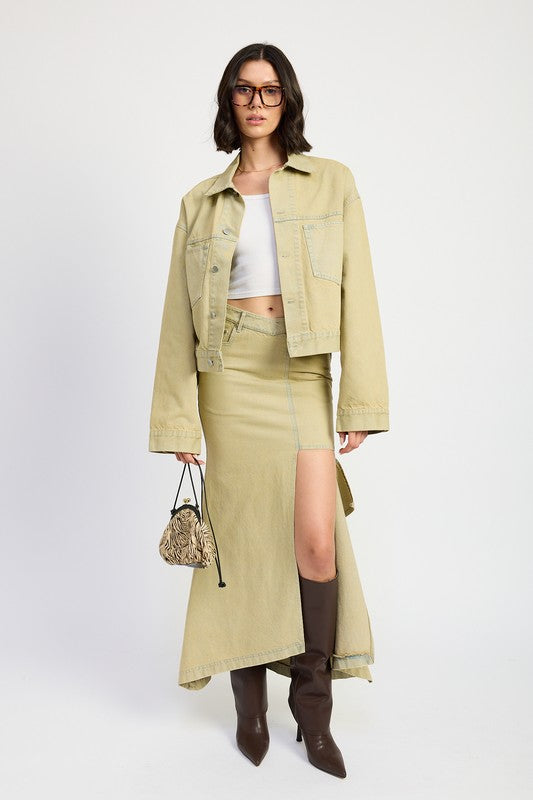 Lori Oversized Denim Jacket - HOUSE OF SHE