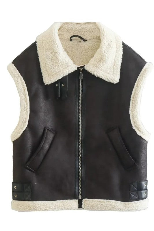 WOMEN FASHION TRUCKER VEST  HOUSE OF SHE