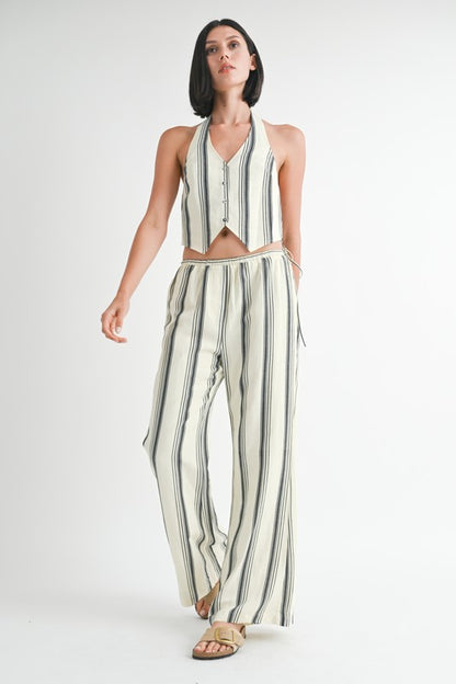 Striped Straight Leg Pants