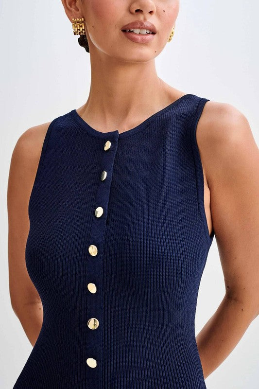 Kelis Long Maxi Knit Dress - HOUSE OF SHE