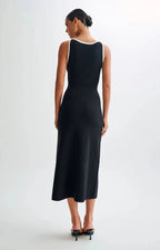 WOMEN FASHION LONG MIDI SWEATER DRESS