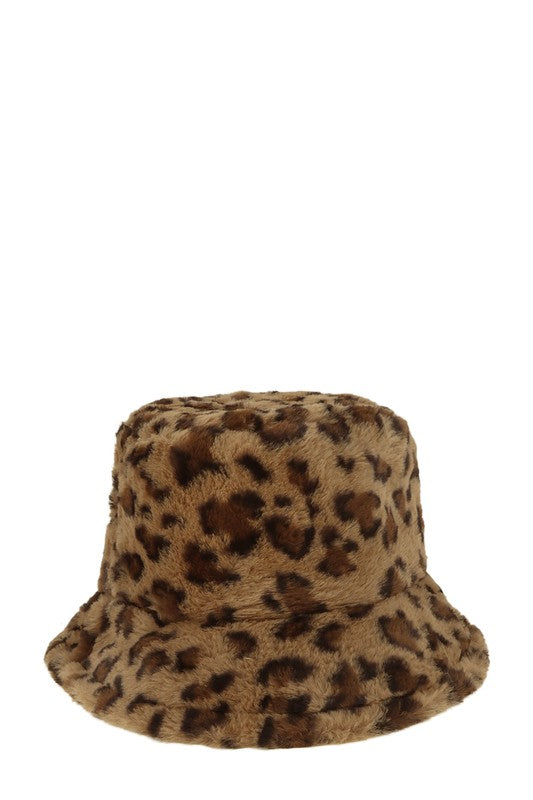 Leopard Print Trendy Bucket Hat  HOUSE OF SHE