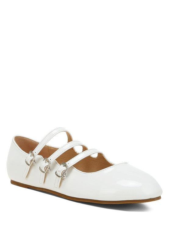 Macarina Triple Strap Mary Jane Sandals - HOUSE OF SHE