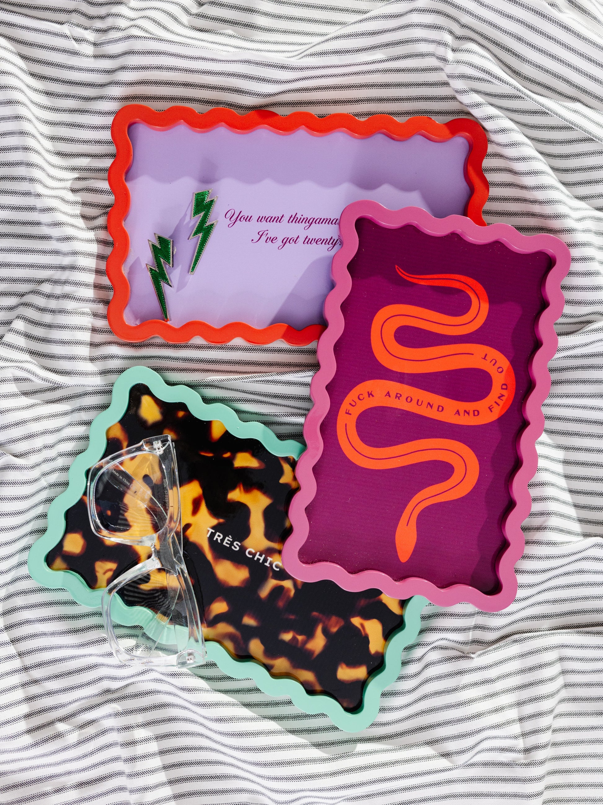 Fuck Around Lacquer Tray - HOUSE OF SHE