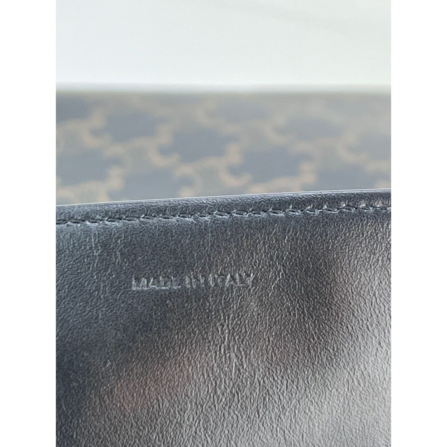 Celine Triomphe Vertical Cabas Black Monogram Canvas Tote - HOUSE OF SHE