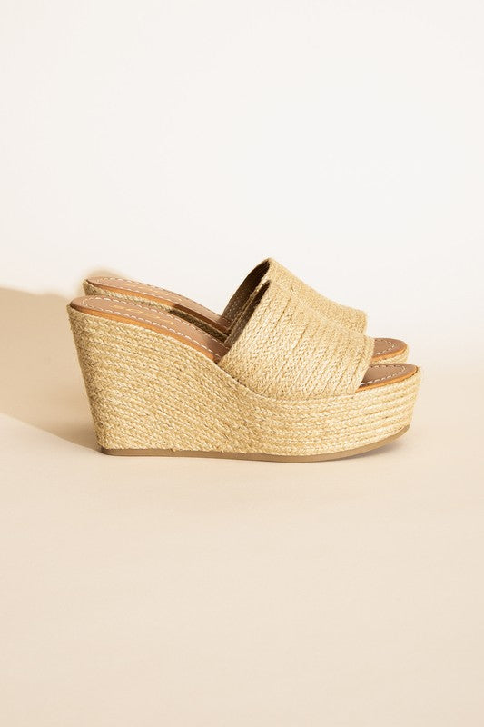 BOUNTY-S JUTE PLATFORM WEDGES  HOUSE OF SHE