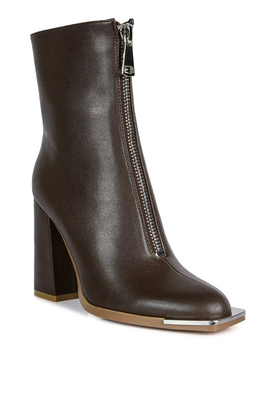 Flower Blade Ankle Boot Heels  HOUSE OF SHE
