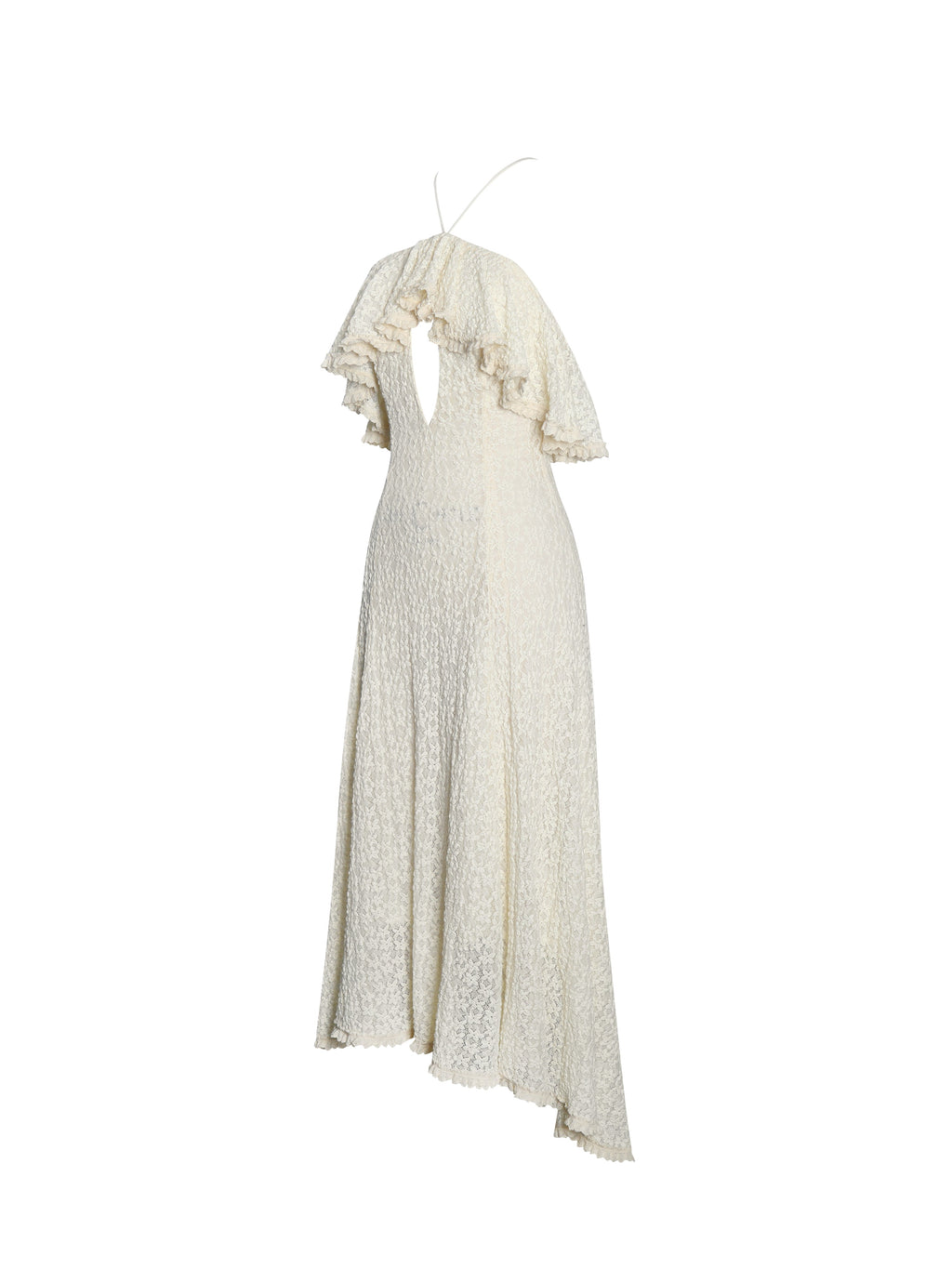 Idra Lace Trim Sleeveless Crochet Midi Trailing Dress - HOUSE OF SHE