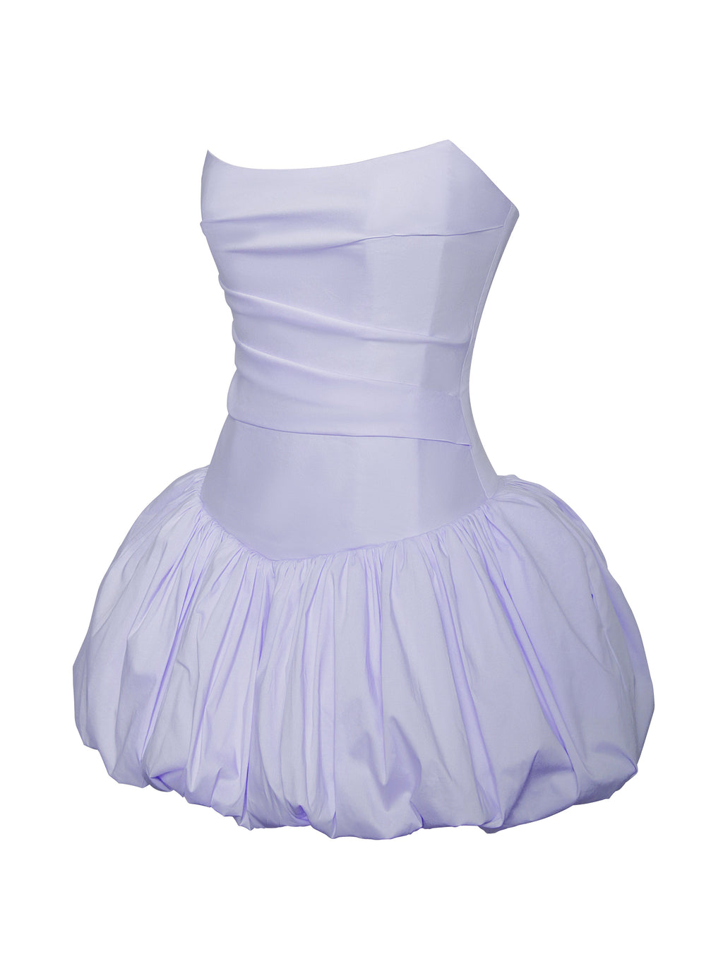 Oletta Blue Corset Strapless Bubble Hem Mini Dress - HOUSE OF SHE