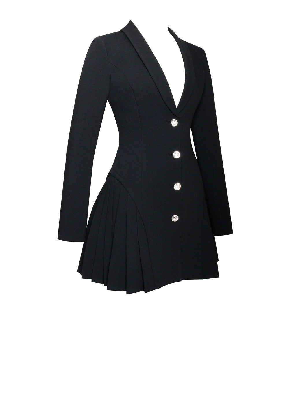 Ria Black Blazer Mini Dress - HOUSE OF SHE