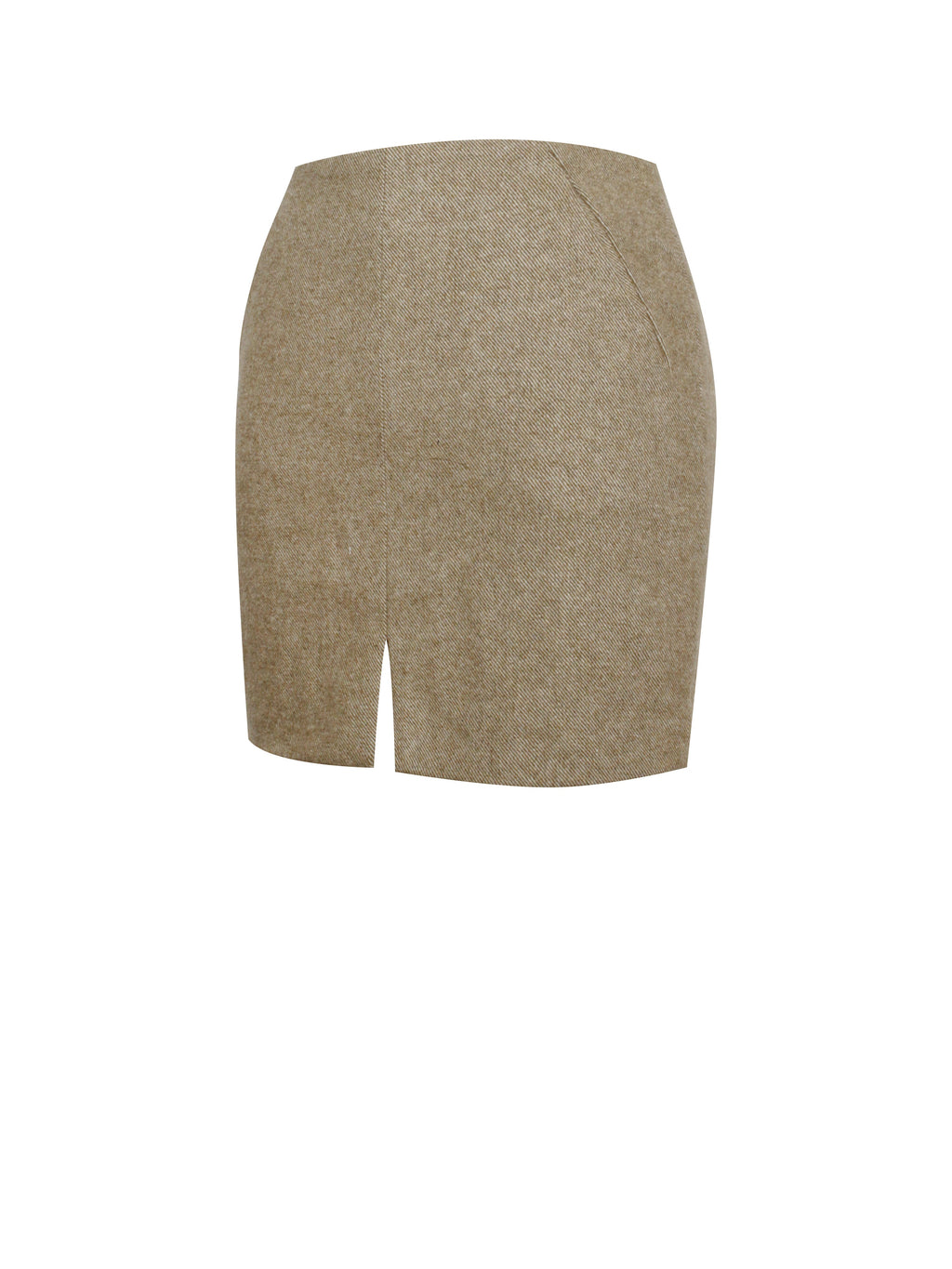 Braylee Vintage Bodycon Twill Wool Blend Mini Skirt - HOUSE OF SHE