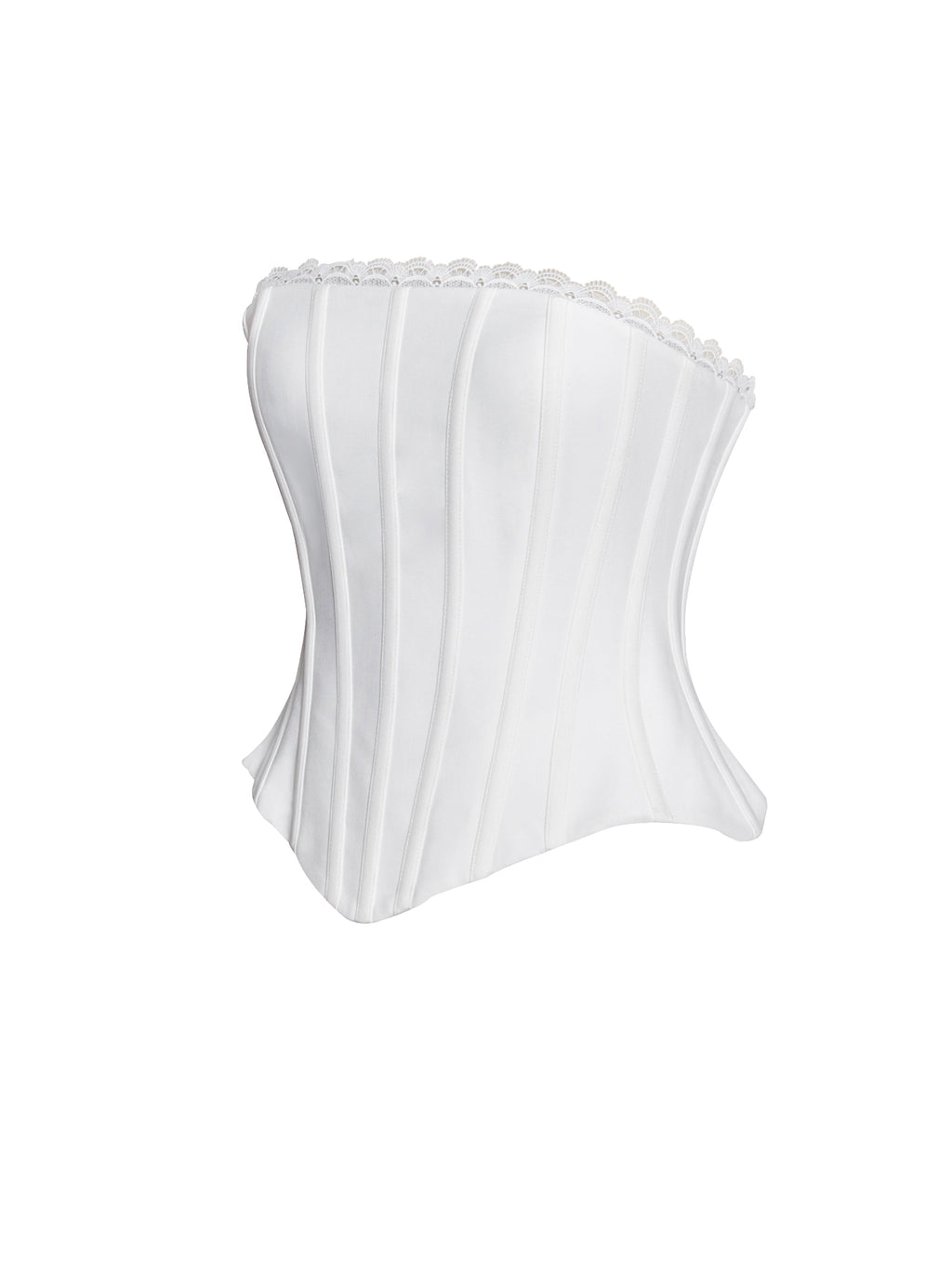 Nia White Lace Corset Top  HOUSE OF SHE