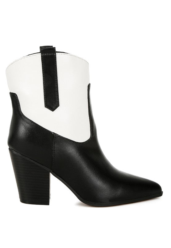 Gallops Two Tone Cowboy Boots - HOUSE OF SHE
