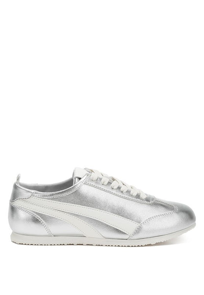 Montek Metallic Lace-Up Sneakers