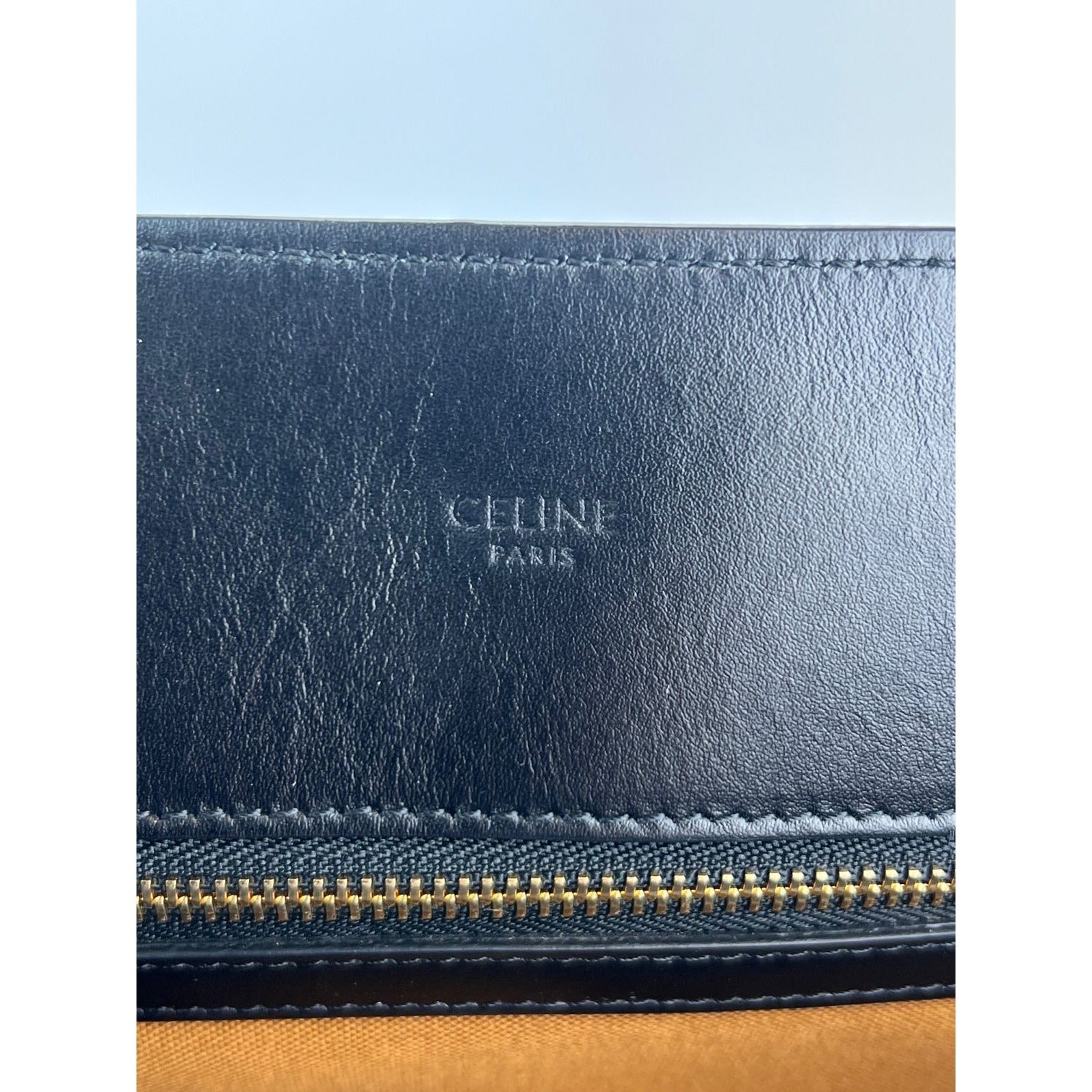 Celine Triomphe Vertical Cabas Black Monogram Canvas Tote - HOUSE OF SHE
