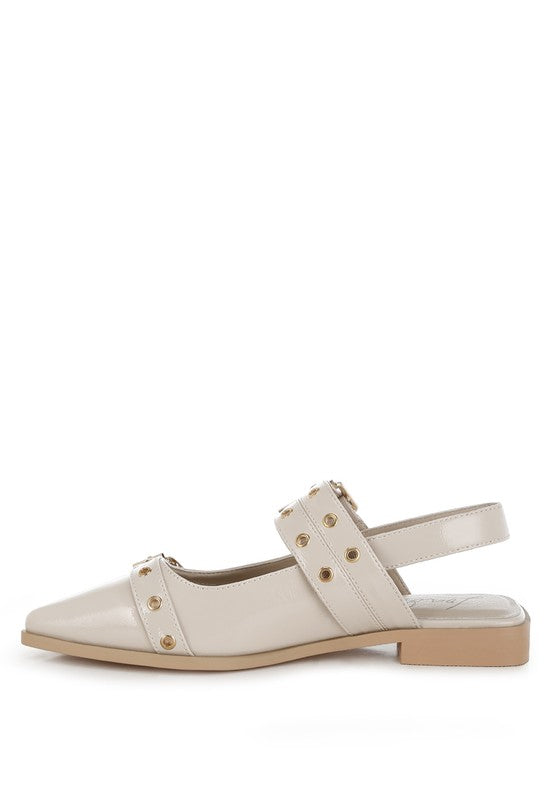 Betula Eyelets & Buckle Detail Flats  HOUSE OF SHE