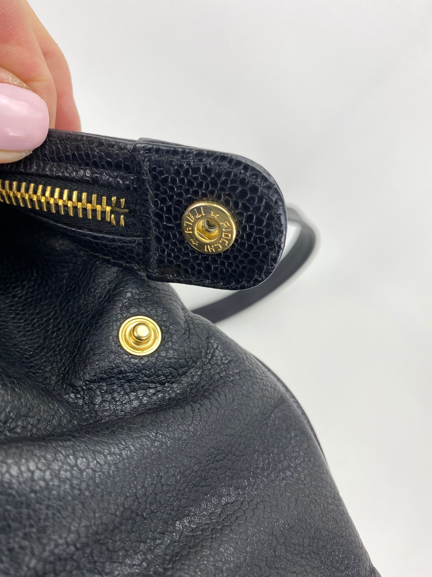 CHANEL Vintage Black Caviar Leather CC Zip Tote Shoulder Bag w/added insert  Pre owned - HOUSE OF SHE