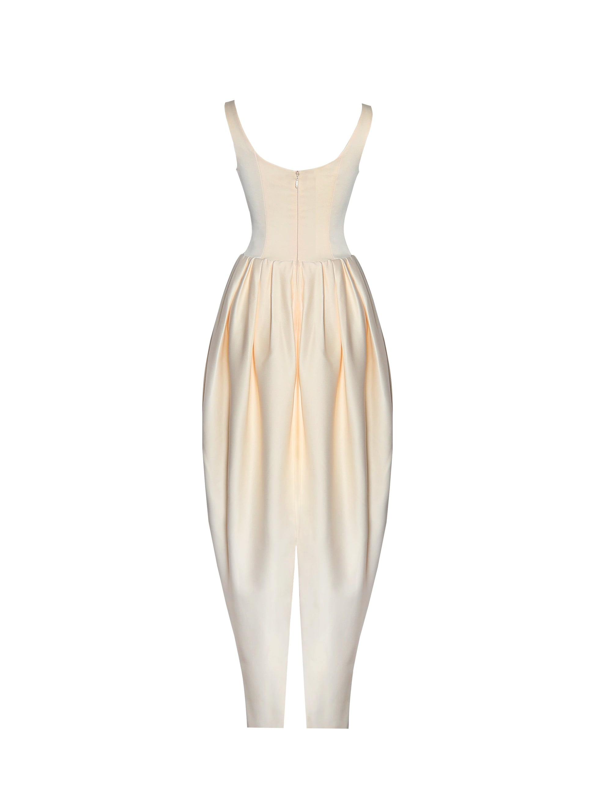 Udana Butter Yellow Drop Waist Tulip Gown - HOUSE OF SHE